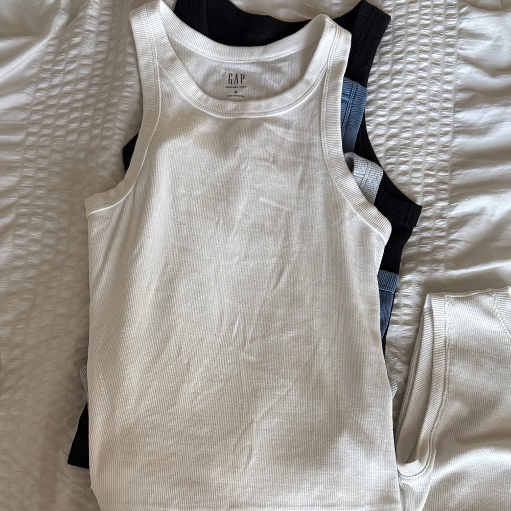 GAP Multi-Color Ribbed Tank Tops - Picture 2 of 5